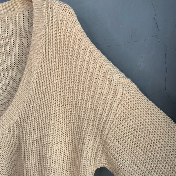 Victoria’s Secret PINK V-neck Cable Knit Sweater - Picture 3 of 8